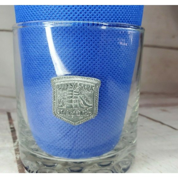 Cutty Sark The Real McCoy Whiskey Pewter Glass Ball Bottom - Picture 11 of 12